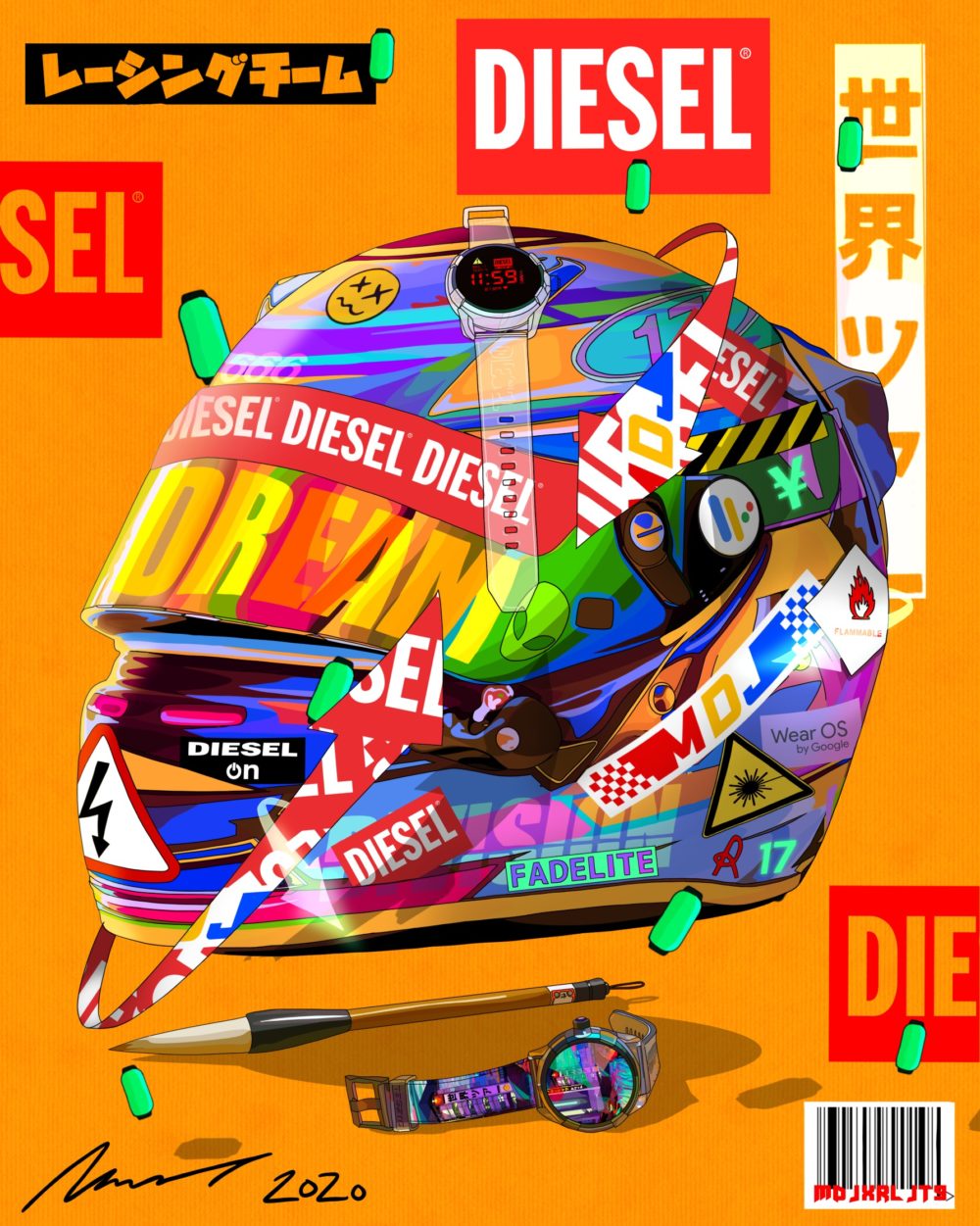 動作OK DIESEL スマートウォッチ DW9D1 ディーゼル マッド・ドッグ・ジョーンズ リミテッドエディション DZT2021  札幌市白石区 白石店 main-2-1-e1602157537194.jpg