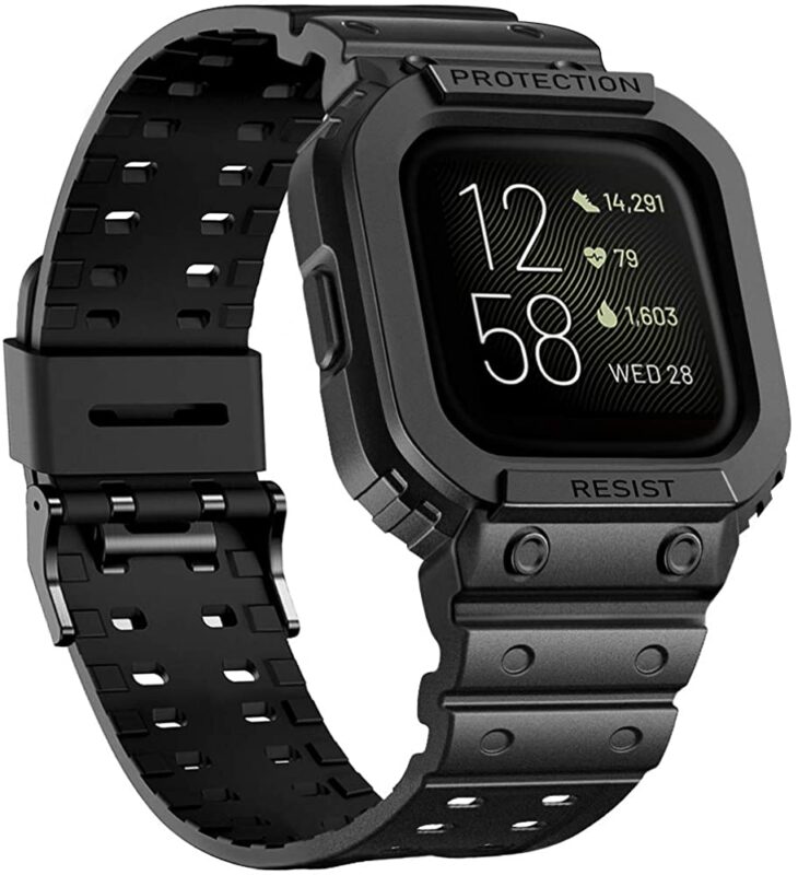 overraskelse trolley bus pumpe Fitbit VersaシリーズがG-SHOCK風に！ Fitbit向けケース一体型バンド「amband」がカッコいい - Smart Watch  Life｜日本初のスマートウォッチ専門メディア