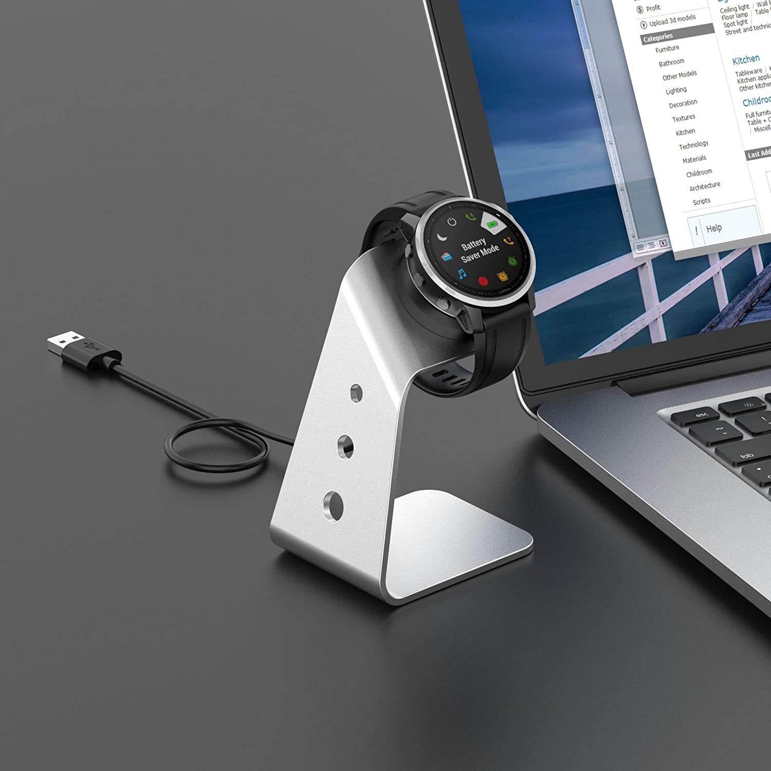 Garminスマートウォッチにおすすめの充電スタンド＆ケーブルまとめ 