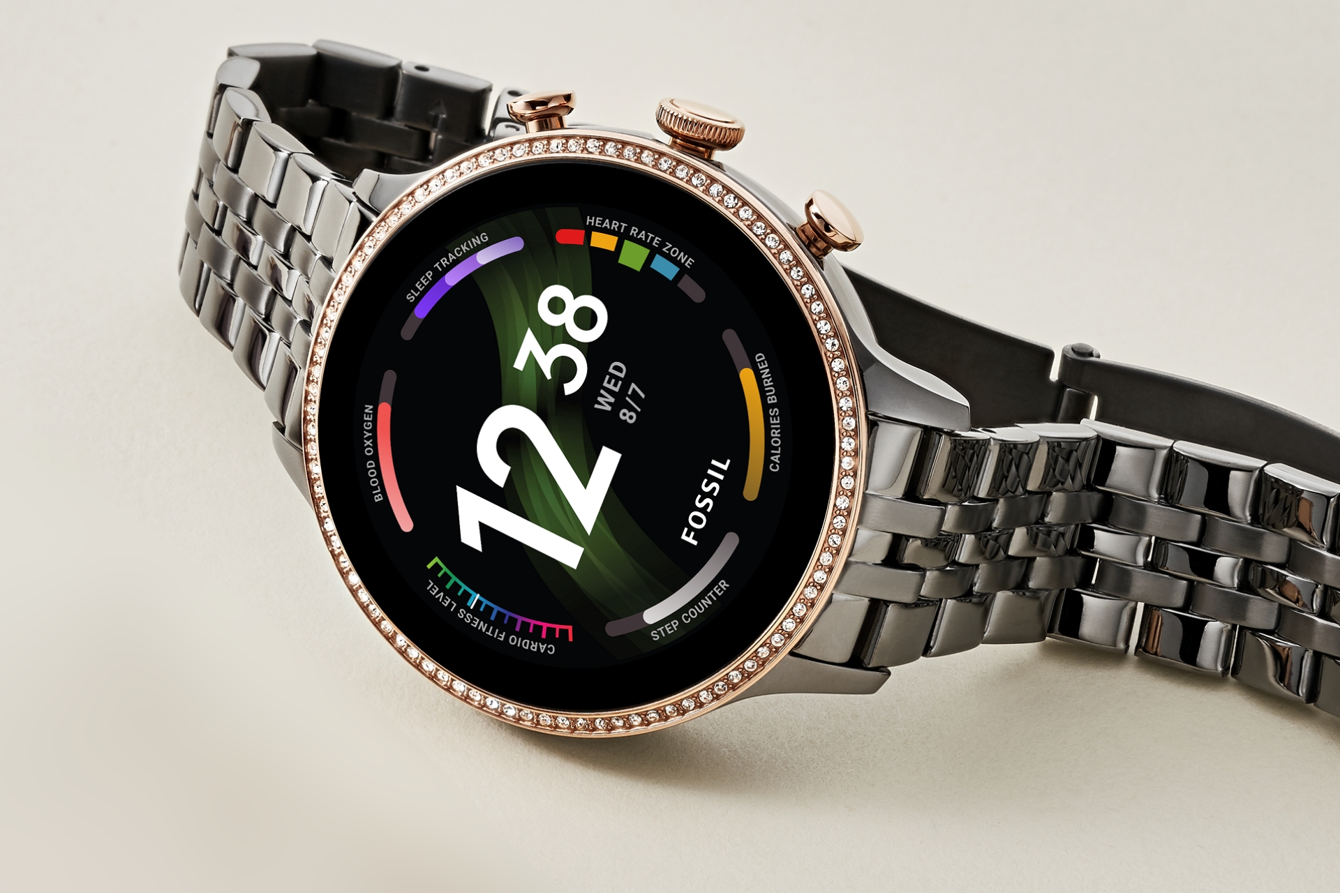 【期間限定値下げ】FTW6077 fossil スマートウォッチ　ローズゴールド ローズゴールドトーン ステンレススチール ジェネレーション6