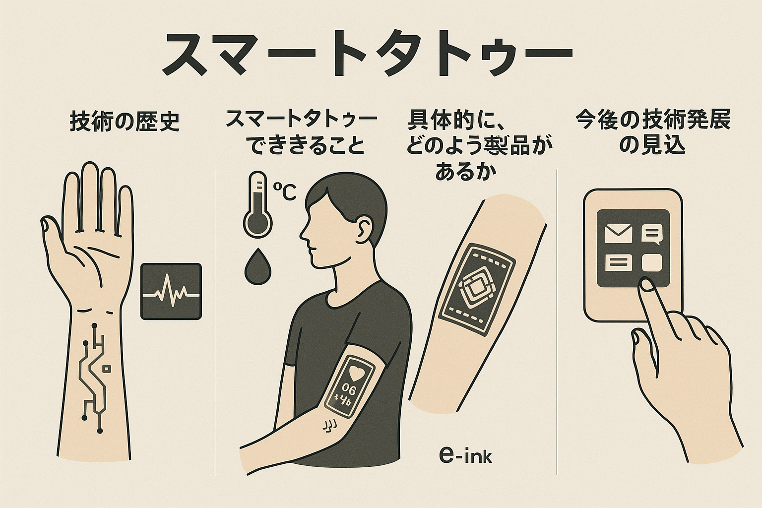 スマートタトゥー：未来のウェアラブルデバイスを詳しく解説 - Smart