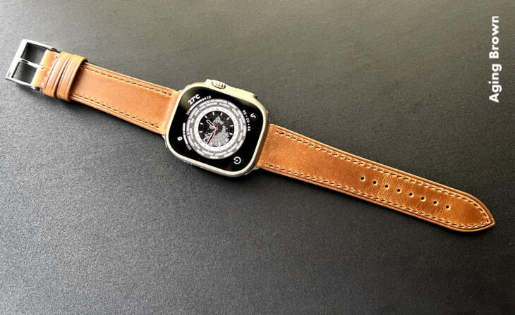 MinZ Horween Leather Band Stitch