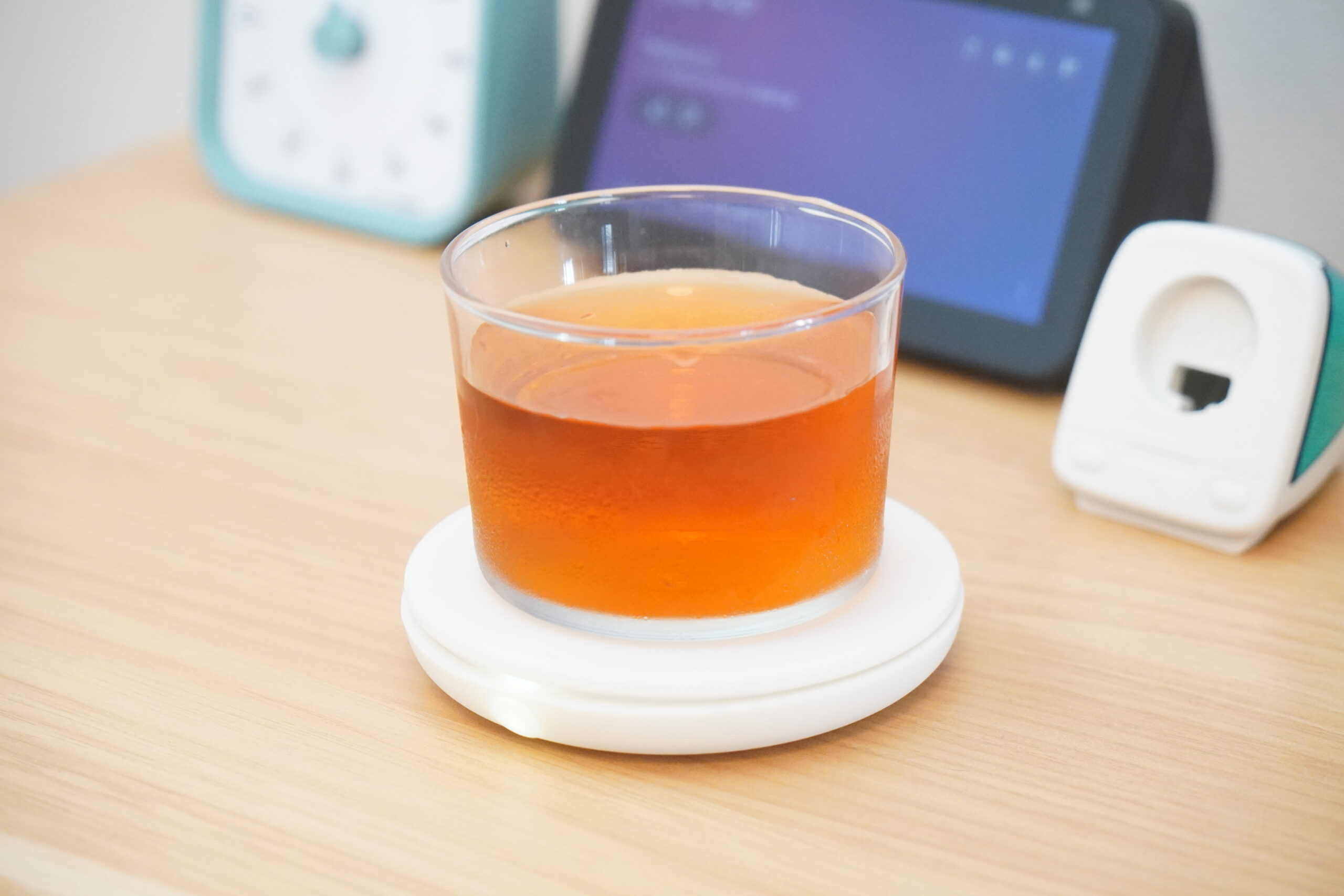 水分補給を“見える化”！象印のスマートコースター「mizlog」実機