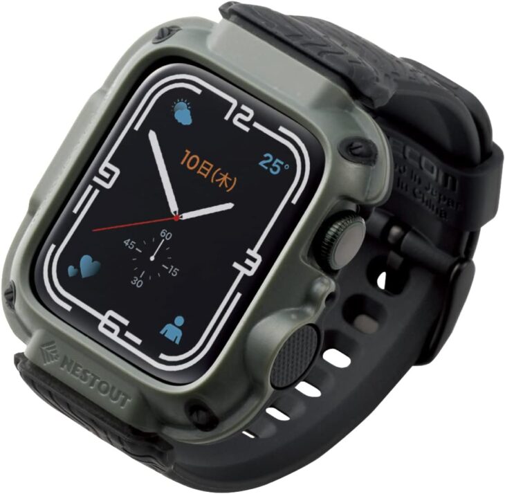エレコム NESTOUTのApple Watchケース一体型バンド