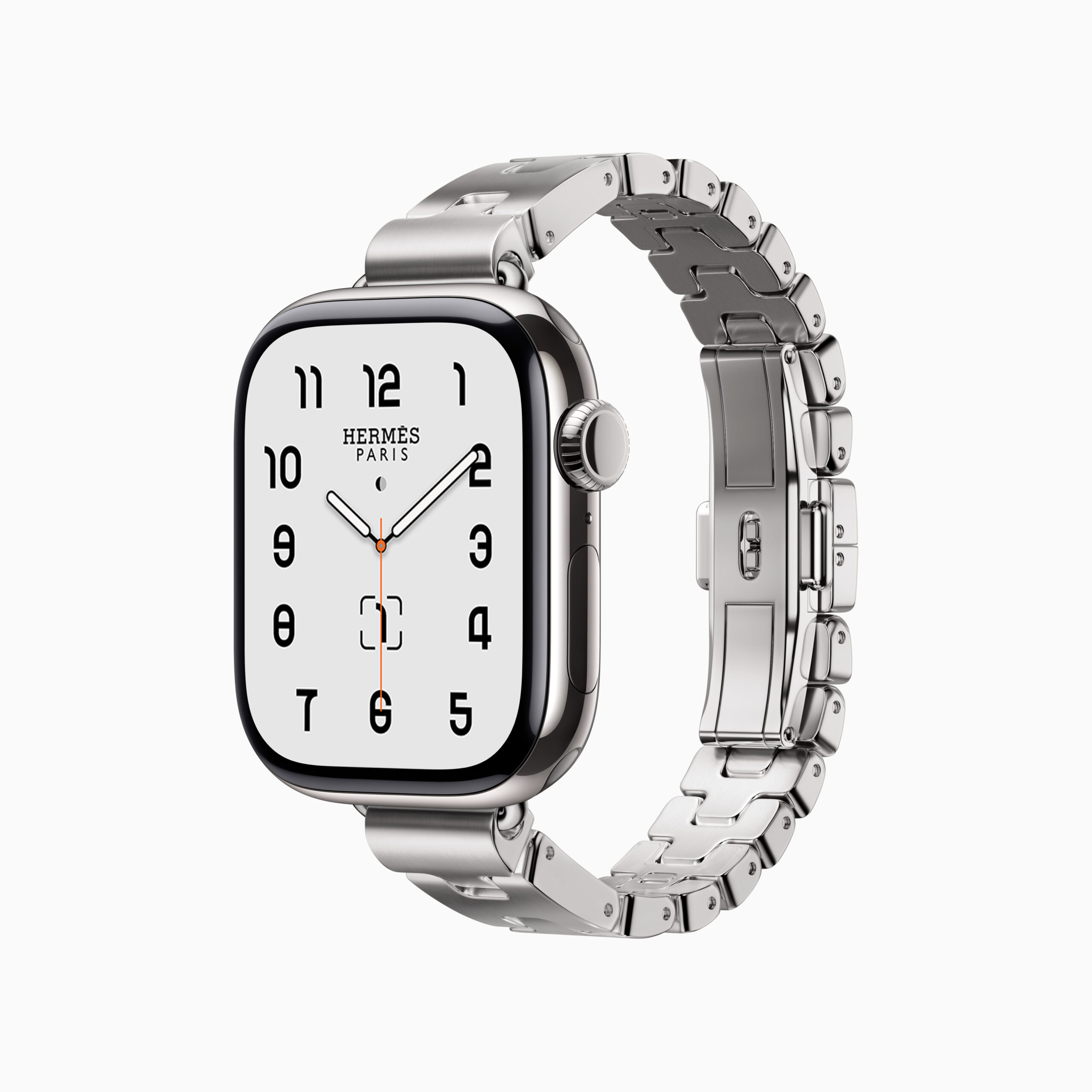 Apple Watch Hermès Series 11 細身のグランHメタルリンクバンド