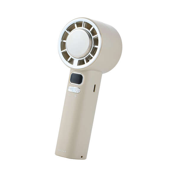 ナトリウムイオン電池搭載ハンディファン冷却プレート付き