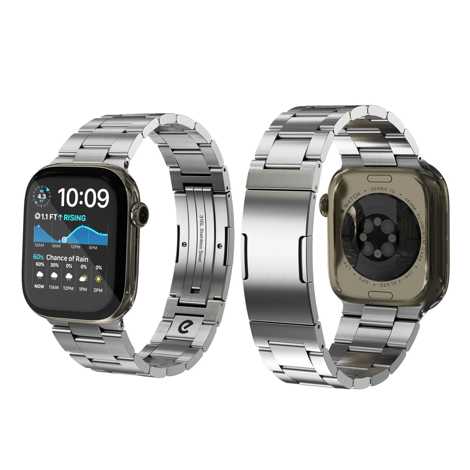 KeyBudz、DLCコーティング採用のApple Watch用ステンレスバンド