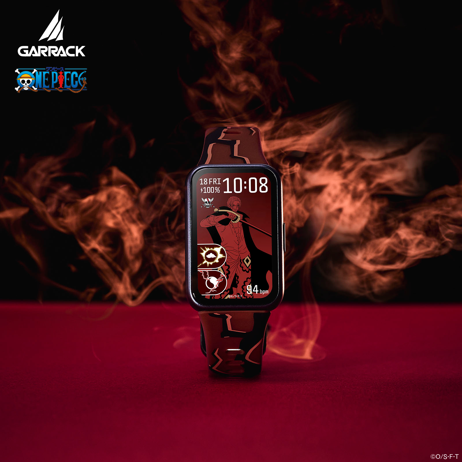 GARRACK ONE PIECE スマートウォッチ 各キャラクターをイメージしたベルトデザイン