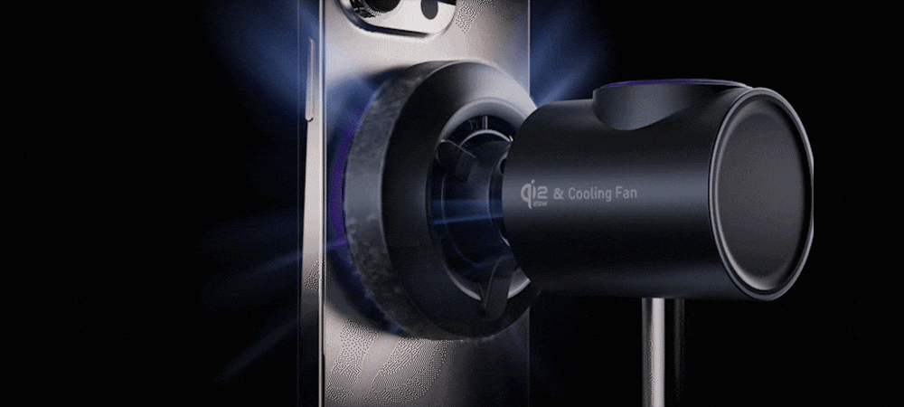 冷却ファン搭載の3in1充電スタンド