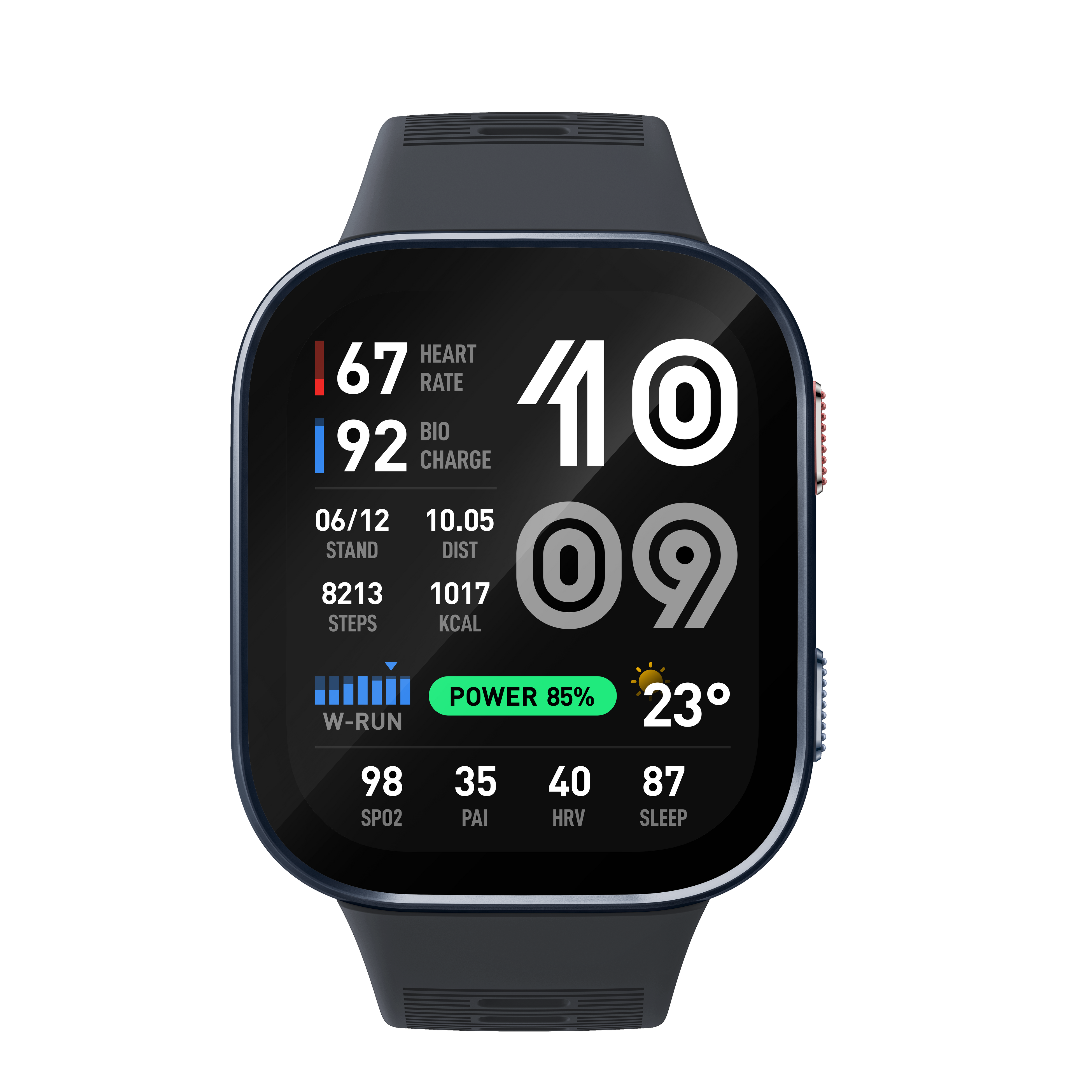 Amazfit Bip Maxのカラーバリエーション、ダークブルー（初回生産限定）の製品画像