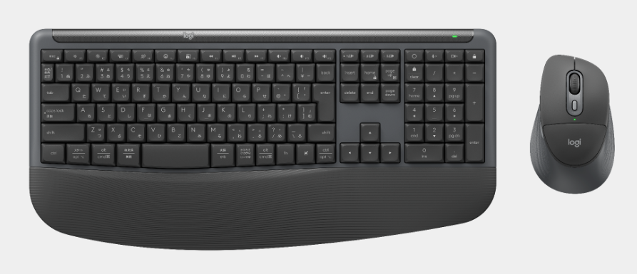 ロジクール MK880 ワイヤレスコンボセット(波打つ形状のキーボードとM850マウス/グラファイト)