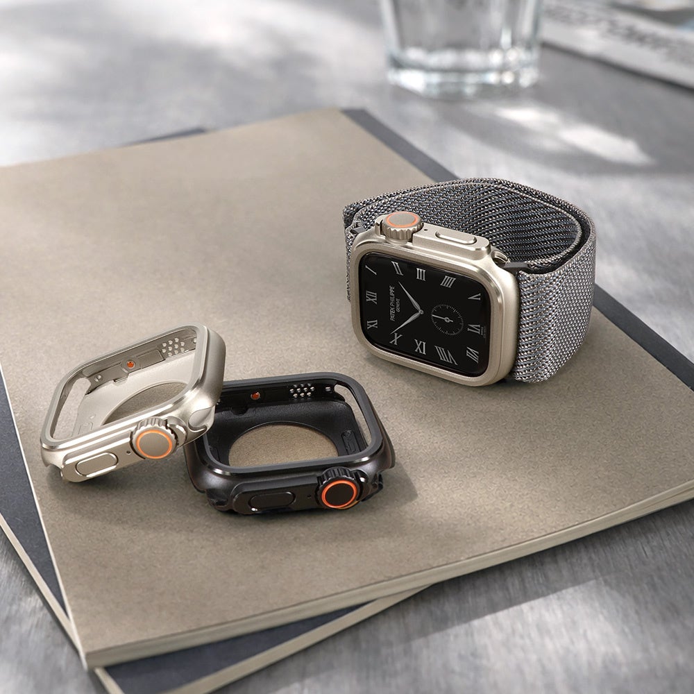TACTIX OWL-AWCVTAC02を装着しApple WatchをUltra見に着せ替えたイメージ