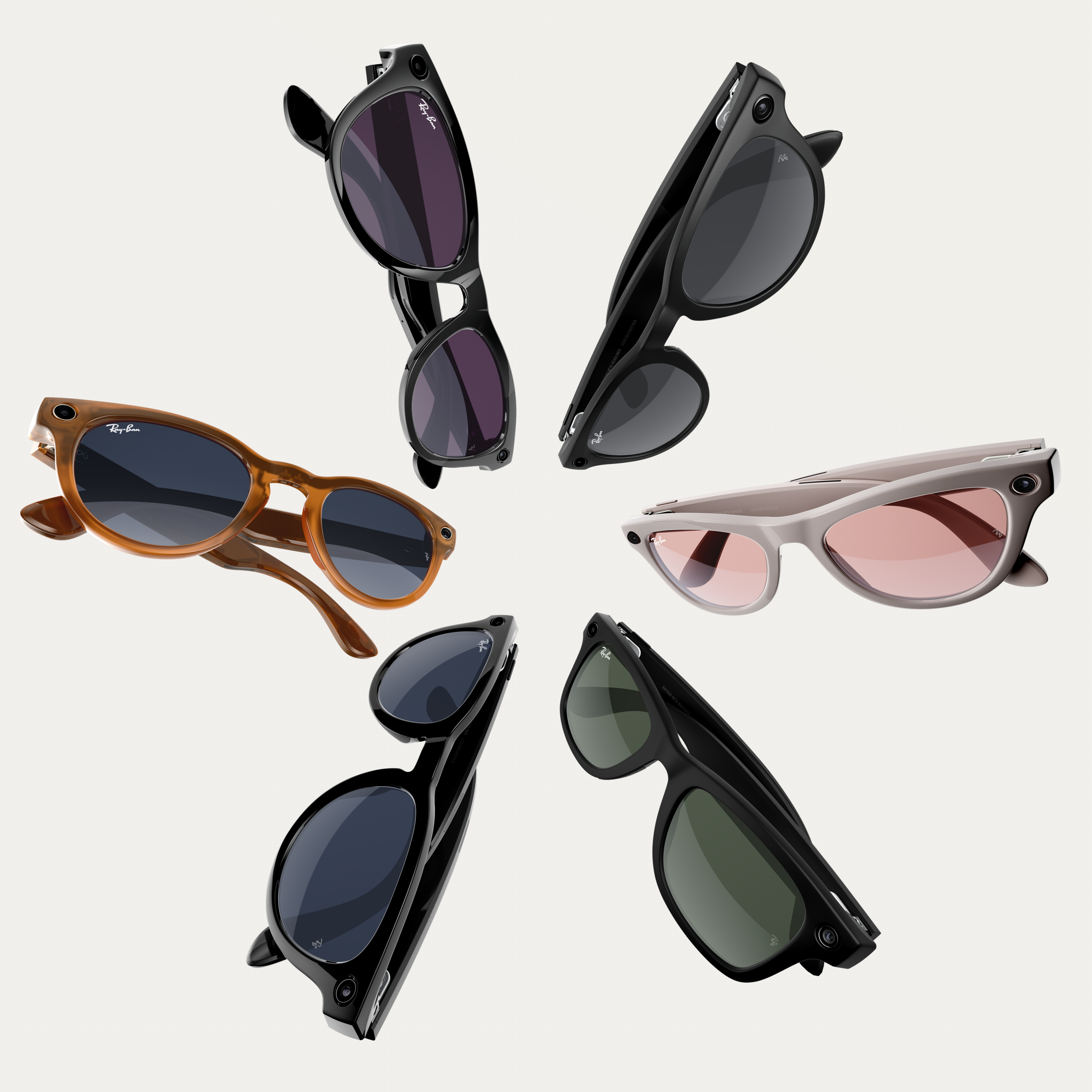 Ray-Ban MetaのMeta AI機能を象徴するイメージ。「Hey Meta」と話しかけて翻訳や情報検索ができる