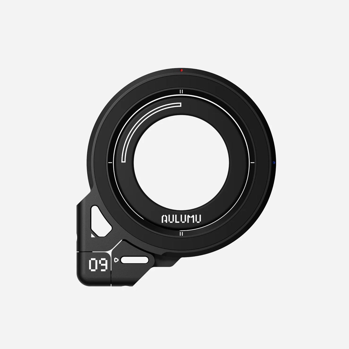 AULUMU G09に付属する2色のシリコーンリング。シルバーのリングは蓄光素材で暗所でほのかに発光する