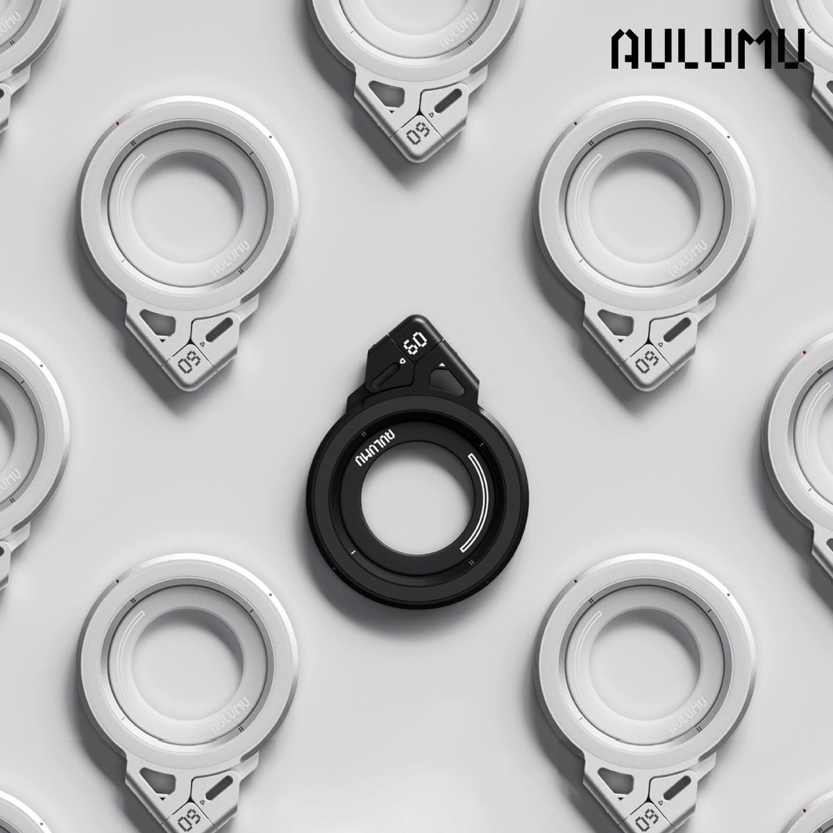 AULUMUスマホリング「G09」のキービジュアル。3軸360°回転と両面マグネット構造を備えたMagSafe対応リングスタンド