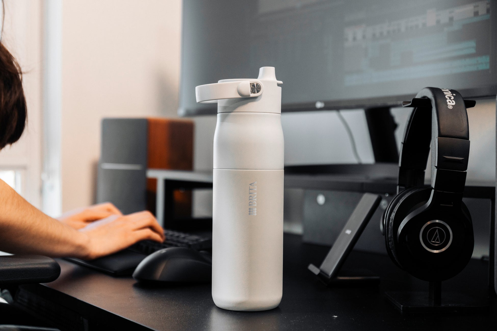 BRITA LARQ iQ ボトルを日常で使用するライフスタイルシーン