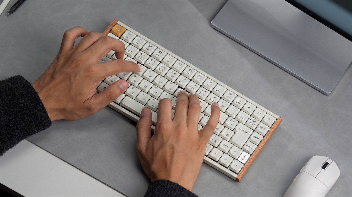 薄型75%レイアウトを採用しデスクスペースを有効活用する Keychron K3 シリーズ