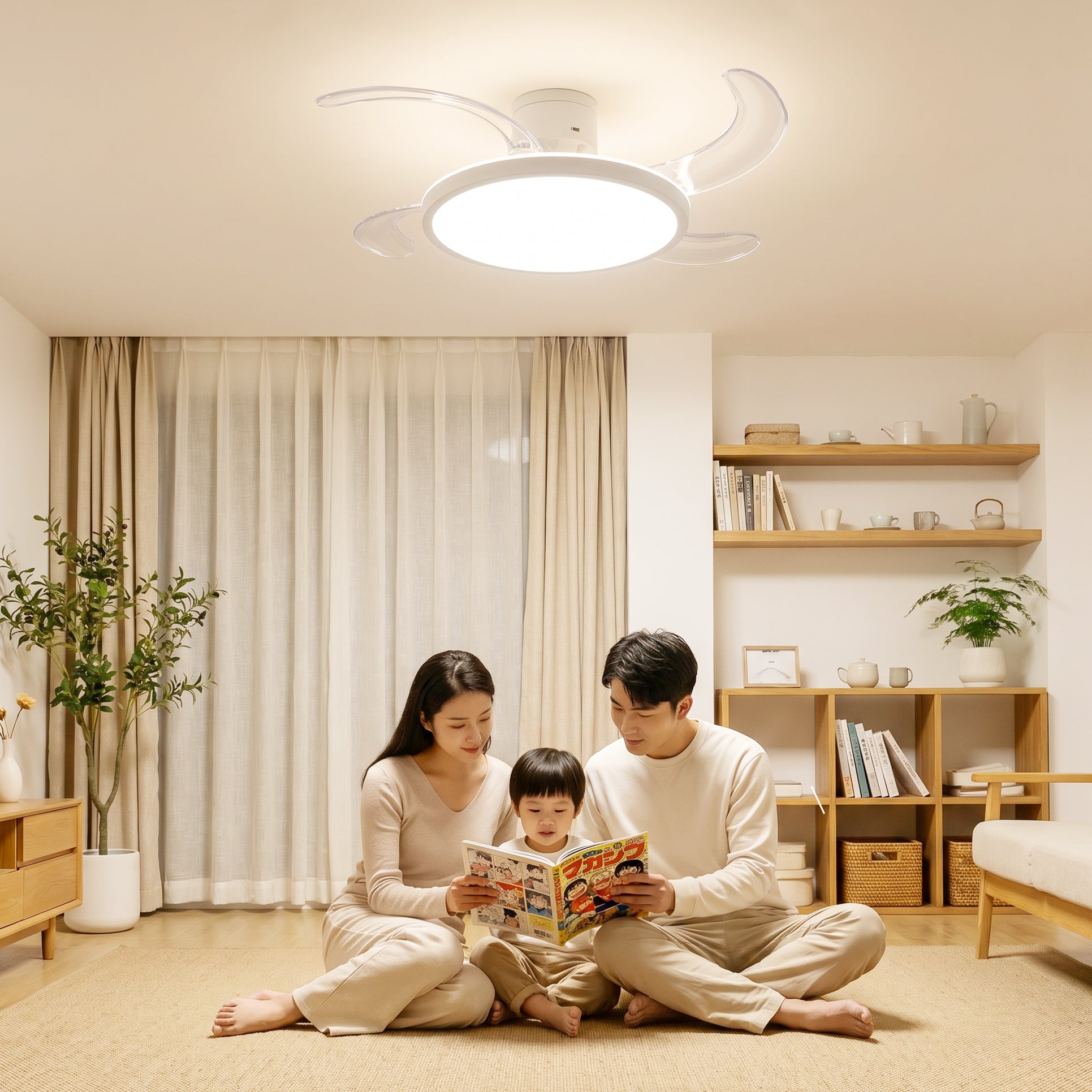 LumoAirのオフライン音声操作デモ。Wi-Fi・アプリ不要で「ライトつけて」「風量を弱くして」など自然な日本語に対応