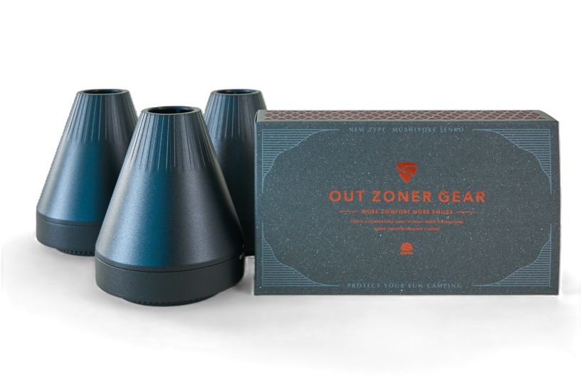 OUT ZONER GEAR セット品（専用燃焼具3個と線香12本入）