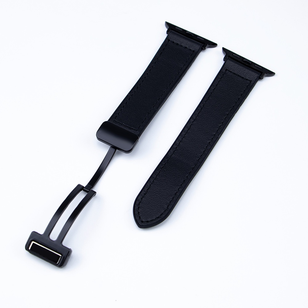 SINNIS Apple Watch対応バンド Unistrap スコッチガードレザーモデル ブラックカラー