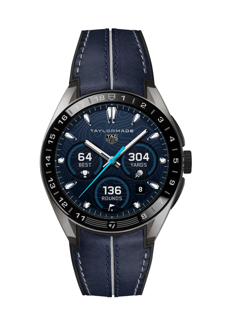 テーラーメイドのSpider ZT x TAG Heuer パター。タグ・ホイヤーのロゴ入りサイトラインとTopographyテクスチャーを採用