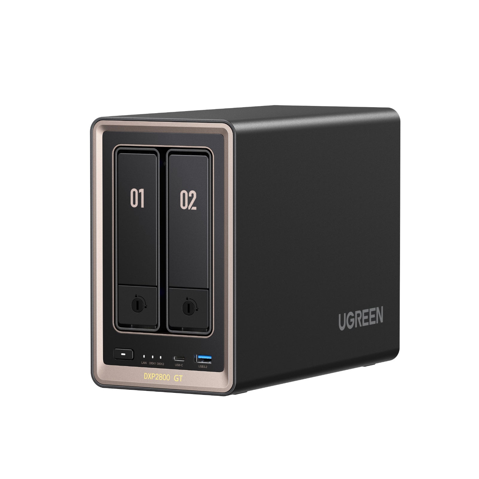 UGREEN NASync DXP2800 GT 本体。AMD Ryzen Embedded R2514搭載のクリエイター向けNAS
