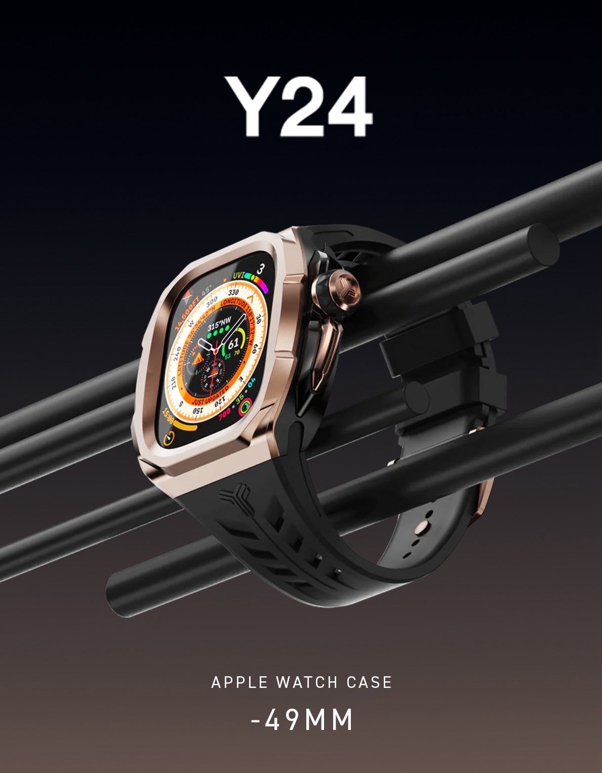 Y24「Apple Watch 49mm対応ケース」が50%OFFの特別価格で再入荷｜316L