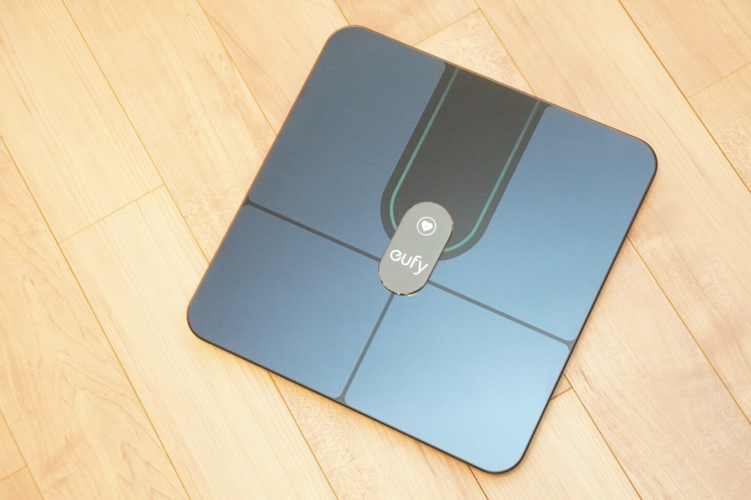 Eufy Smart Scale P2 Proの本体を上から撮影した俯瞰ショット