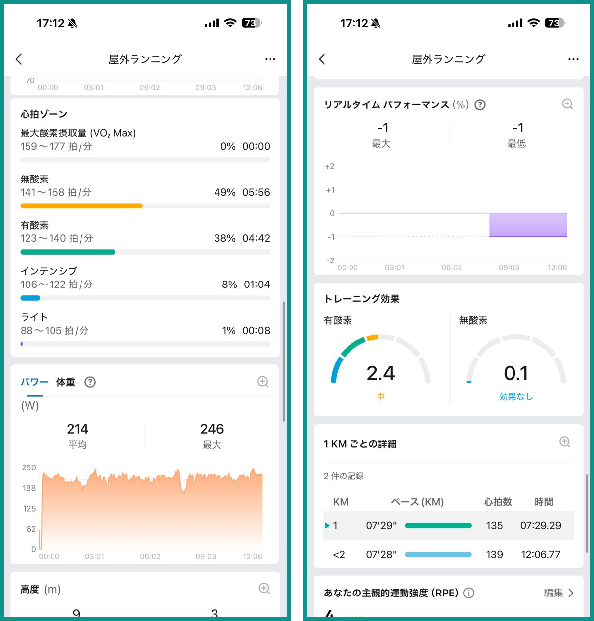 Amazfit Balance 3 ランニング計測(心拍ゾーン・パワー・トレーニング効果)