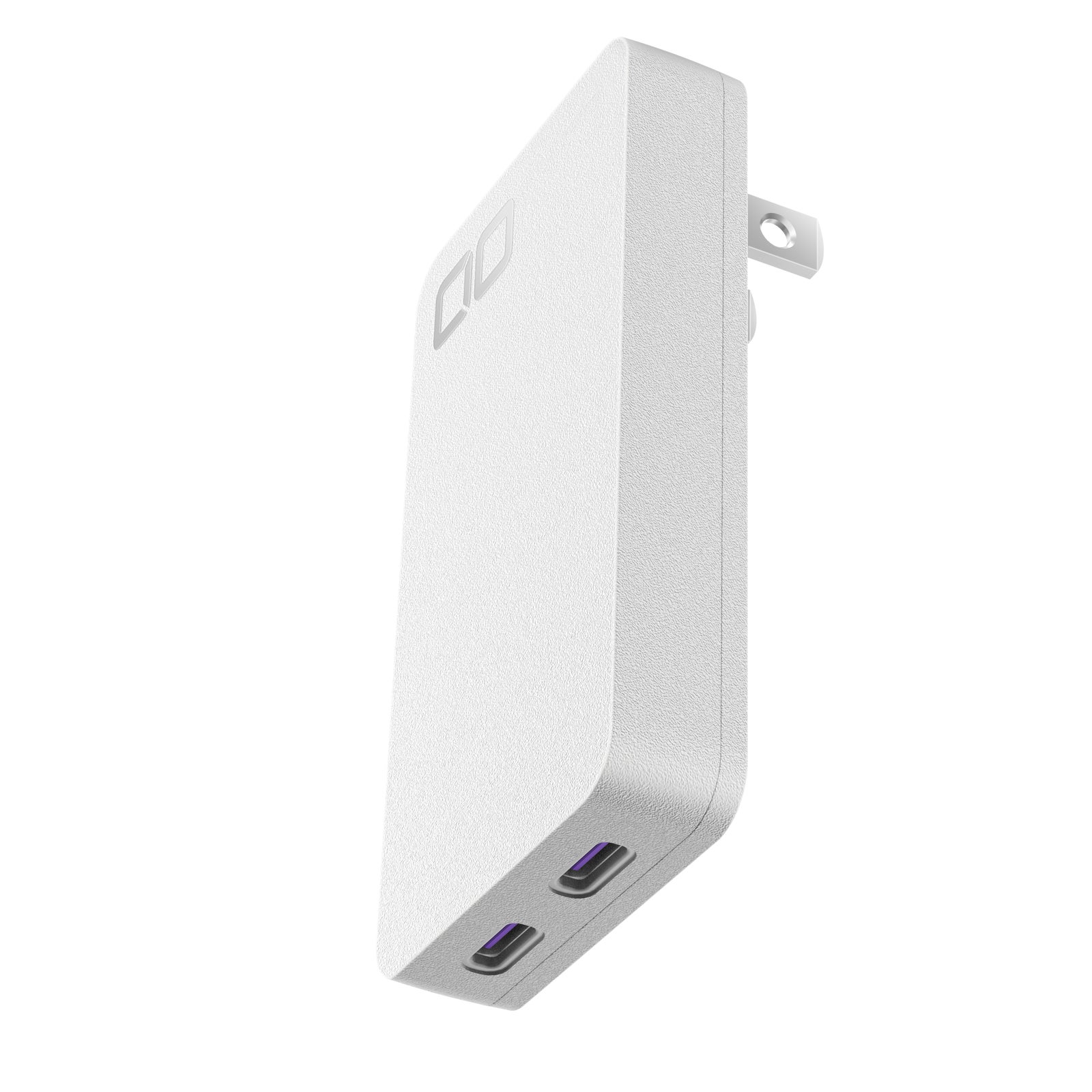 CIOの薄型USB充電器NovaPort SLIM DUOⅡ 45W。白い筐体にUSB-Cを2ポート備えた軽量モデル