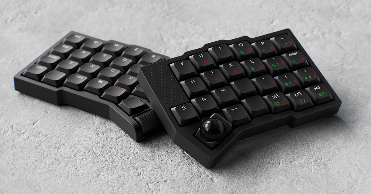 左右分割キーボード「Keychron Orca echo」のクラウドファンディングプロジェクトのビジュアル