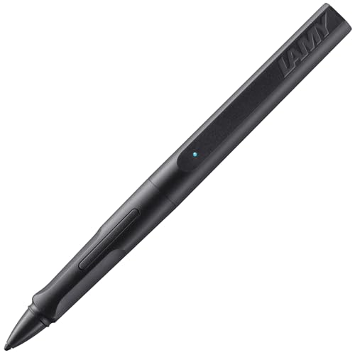 LAMY(ラミー)safari note+ オールブラック。パームリジェクション・筆圧・傾き感知に対応したiPad用スタイラスペン