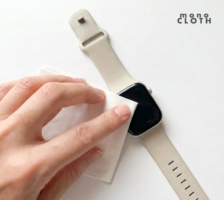 アシカンのApple専用クロス「MinZ mono CLOTH」が3枚1,300円で発売|拭くだけで画面の油分を掻き出し・吸い上げ、ツヤまで出す