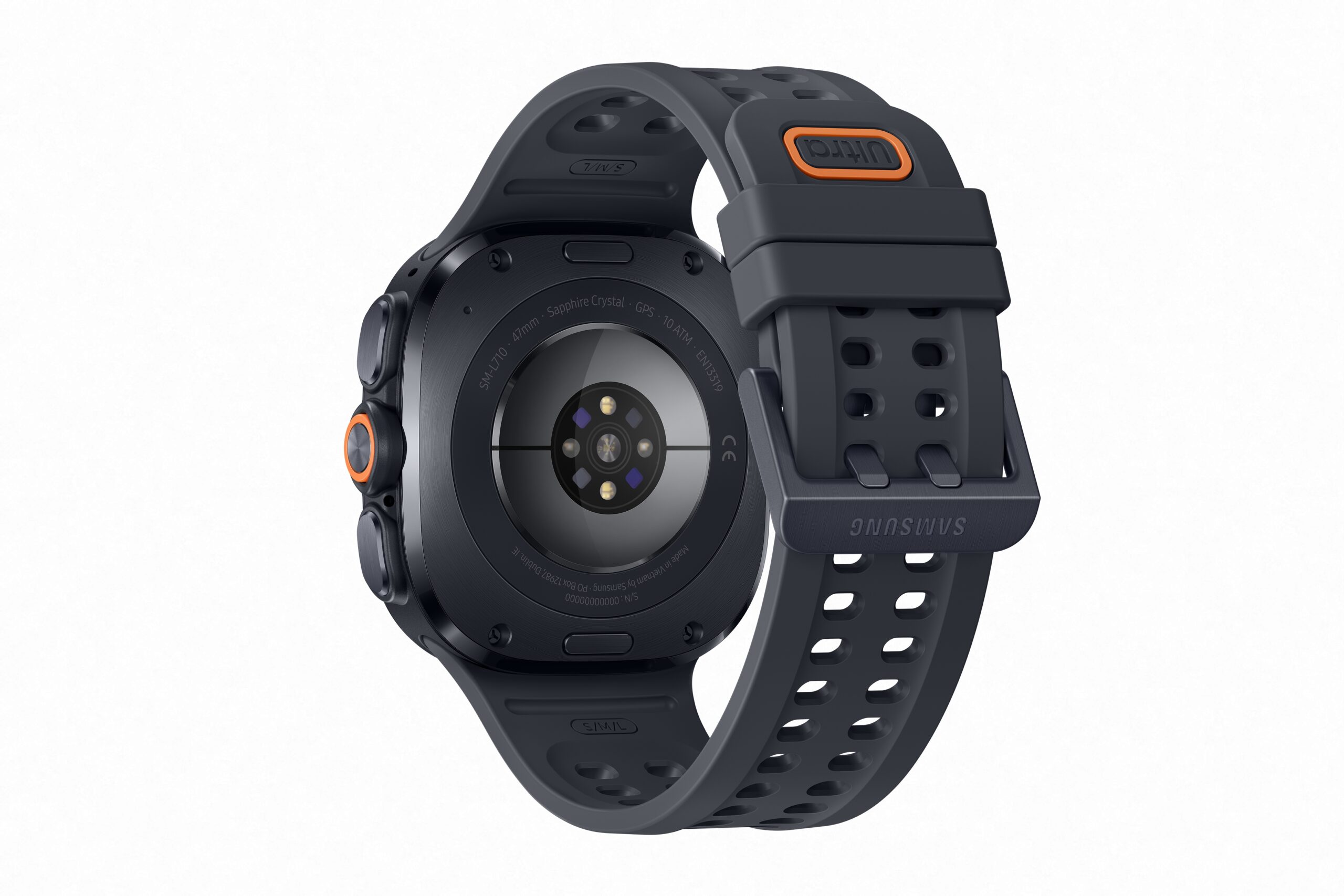 Samsung Galaxy Watch Ultra2 チタニウムグレーの斜めイメージ