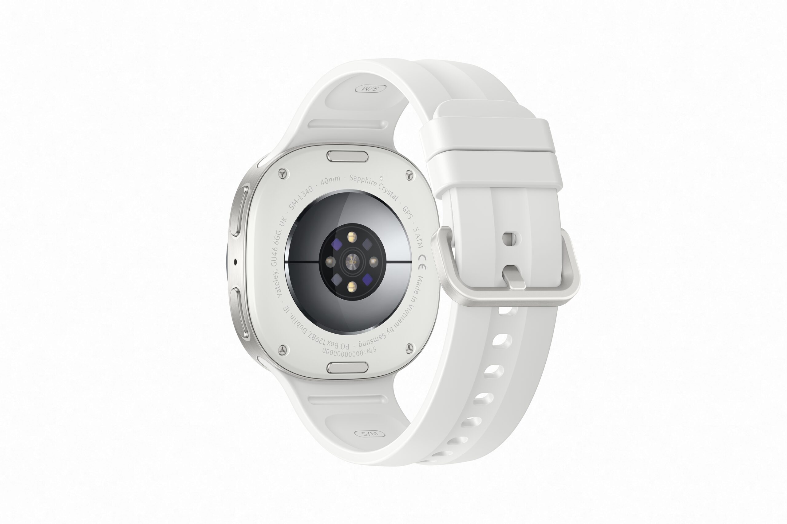 Samsung Galaxy Watch9 40mm クリームの斜めイメージ