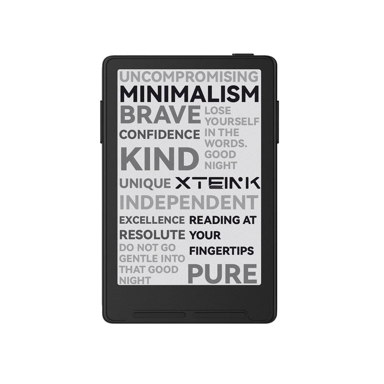 言葉を表示するXteink X3のE-ink（電子ペーパー）画面