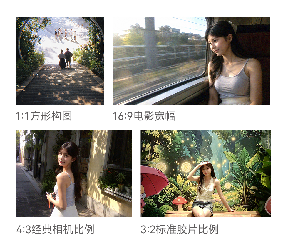 16:9・4:3・3:2・1:1の4つのアスペクト比で撮影できるGodox C100の作例。