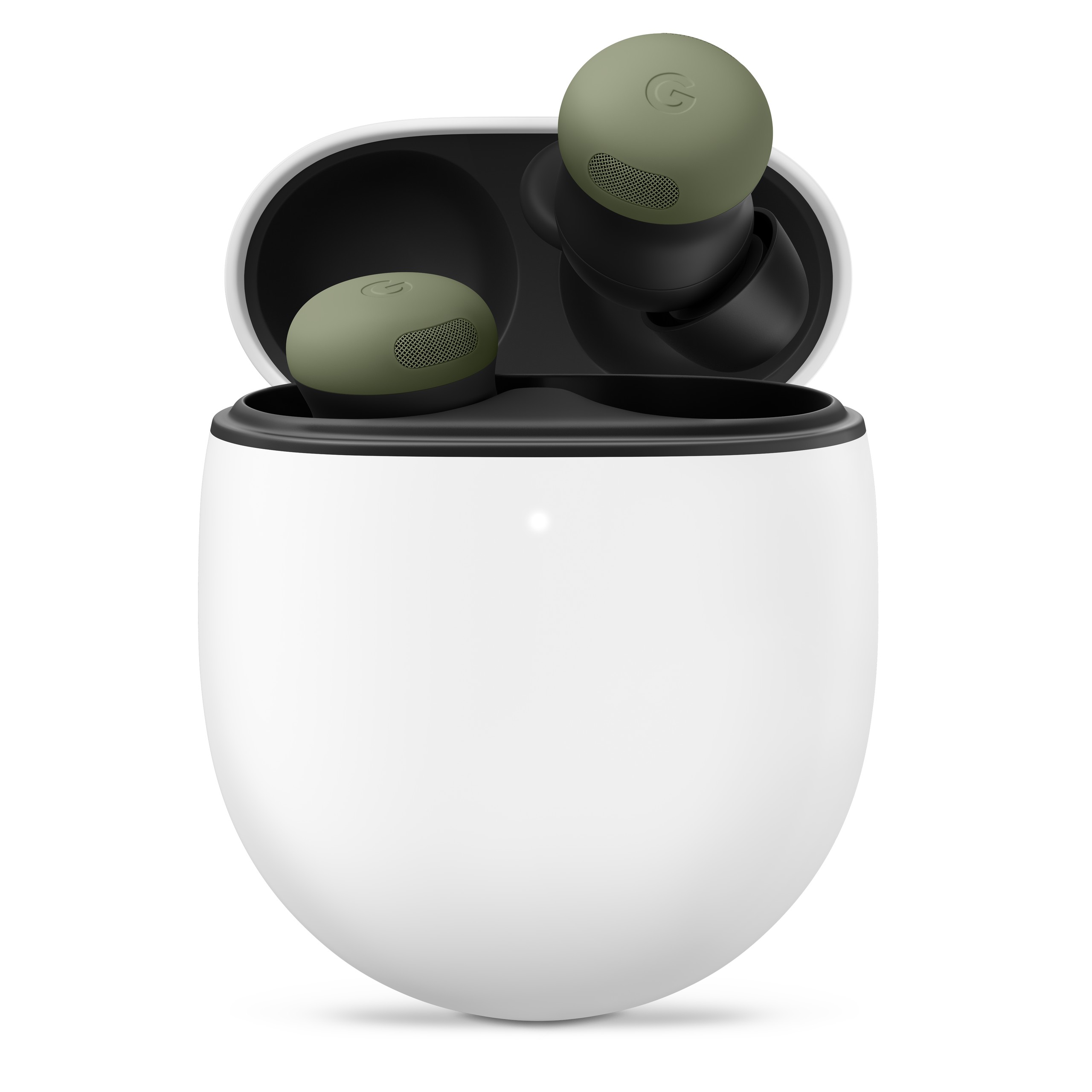 Google Pixel Buds Pro 2 の新色 Olive を写した公式製品画像