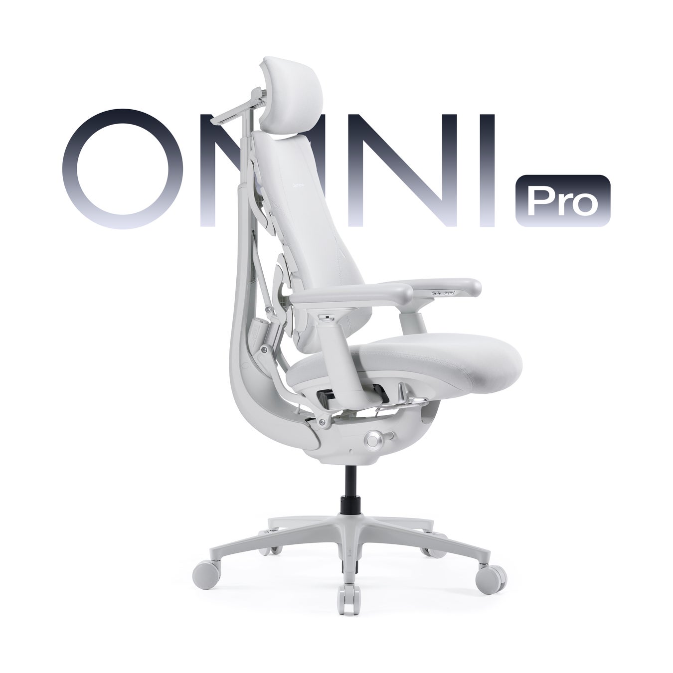 LiberNovo Omni Pro のキービジュアル。アッシュホワイトの本体を斜め前から見たところ