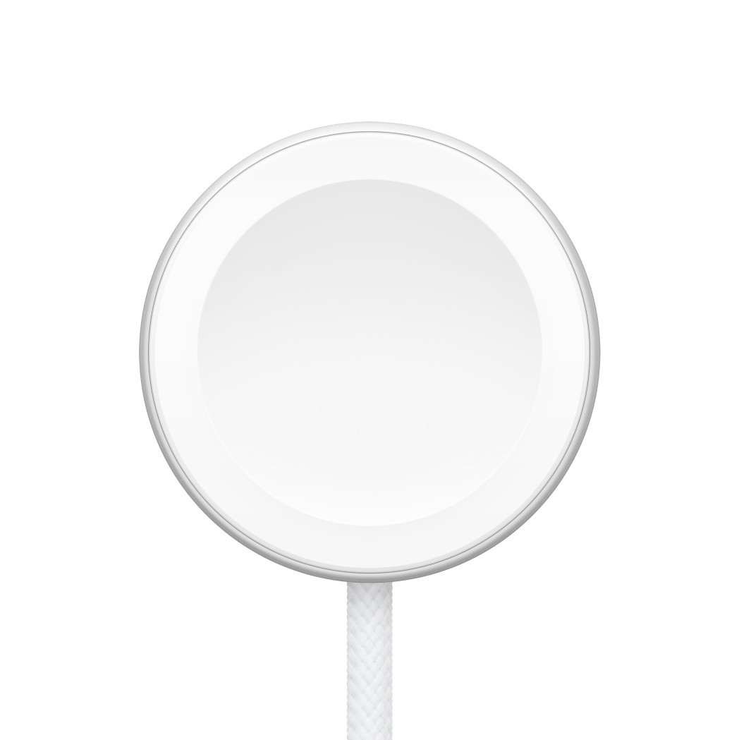 Apple Watch磁気高速充電 - USB-Cケーブルの円形の充電部と編み込みケーブル