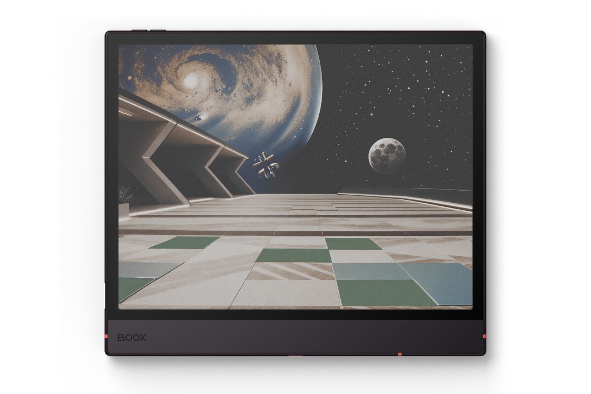 BOOX NoteAir6C の10.3インチKaleido 3カラー電子ペーパーに宇宙のイラストを表示したところ