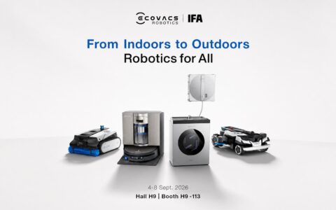 エコバックスがIFA Berlin 2026に出展｜窓拭きロボットに業界初のパッド自動洗浄「Vortex Wash」、床・窓・芝生・プールの4分野が集結