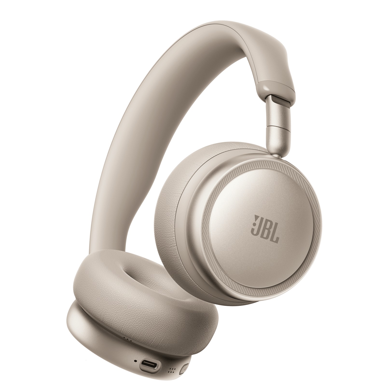 JBL LIVE 680NCのオンイヤー型ワイヤレスヘッドホン（シャンパンゴールド系カラー）