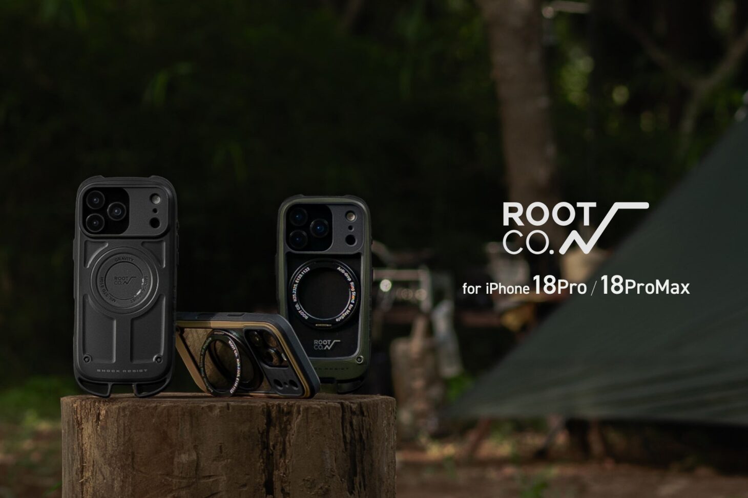 ROOT CO.、iPhone 18 Pro向けアウトドア耐衝撃ケース6種を9月10日発売