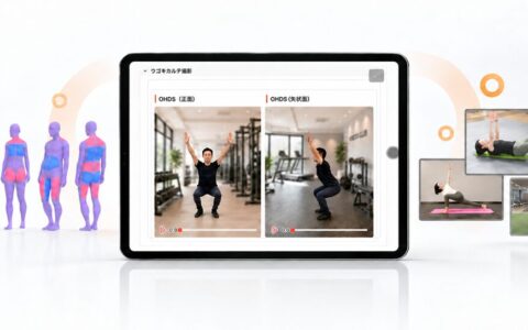 ティップネスが動きのクセを可視化する「ウゴキカルテ」を全店に導入｜しゃがむ動作を動画で分析し4つのボディタイプ別に改善ドリルを提案