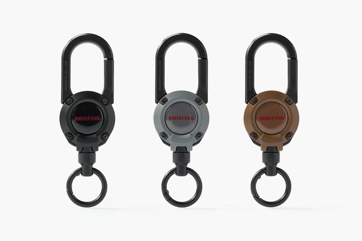 マグネット内蔵リールカラビナBR×ROOT CO. MAG REEL 360のブラック・グレー・ブラウン
