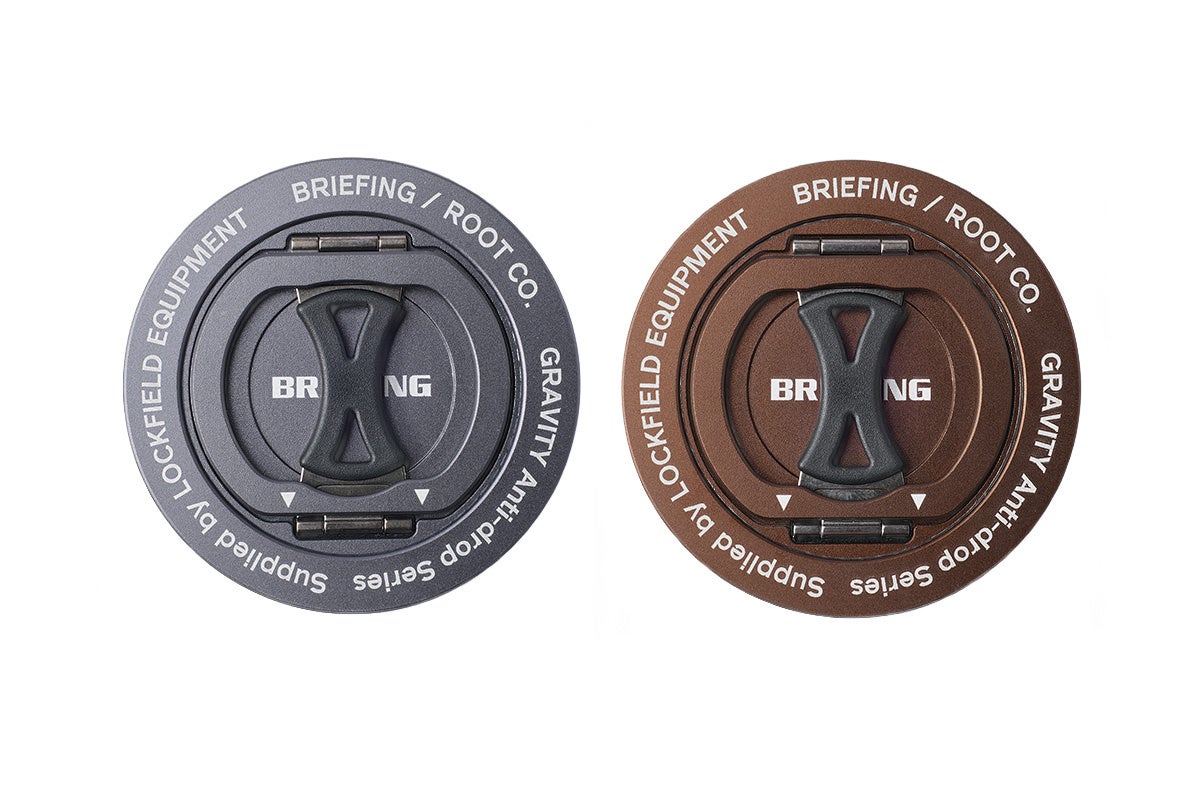 MagSafe対応のリングスタンドBR×ROOT CO. MAGNETRING for MagSafeのグレーとブラウン
