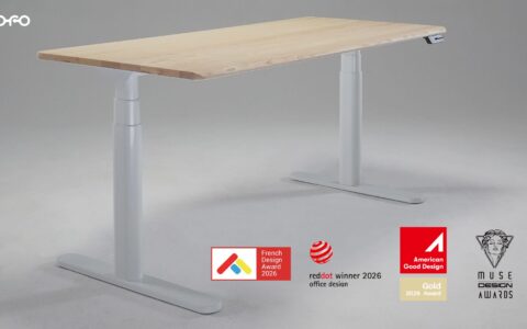 COFO Desk Studioが4つの国際デザイン賞を受賞｜Red Dotのほか仏米の3賞でGold 天板裏にレール収納