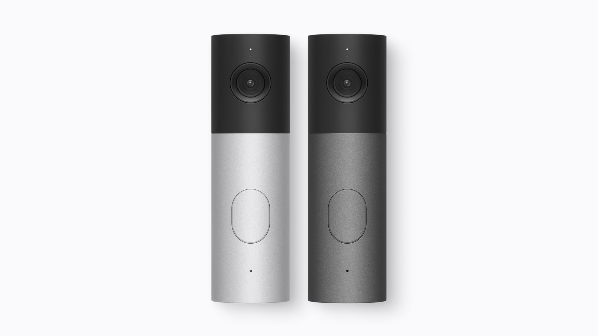 LGのVideo Doorbell。エッセンスシルバーとエッセンスグラファイトの2色