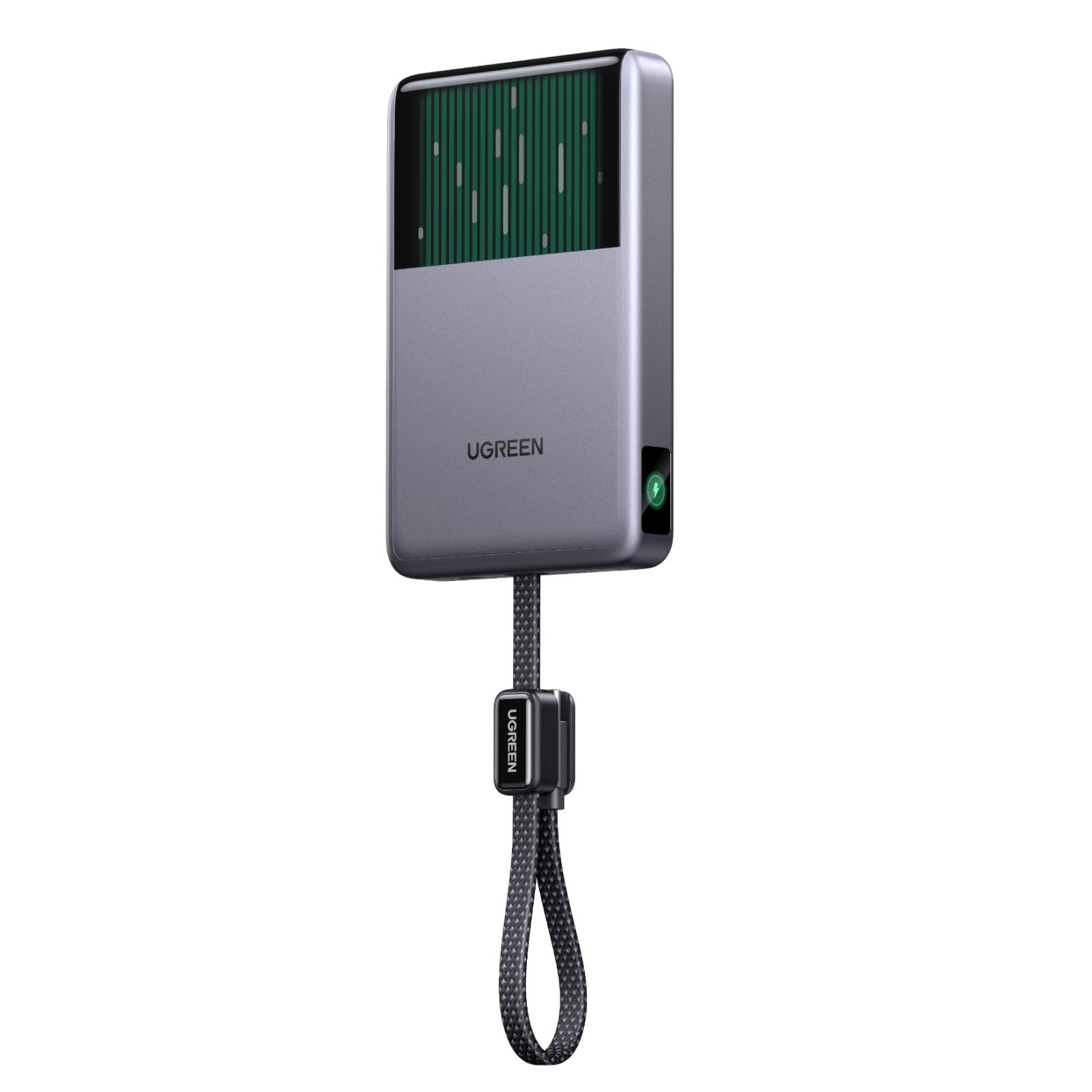 冷却液が見える窓を備えたUGREEN MagFlow Pro 10000mAhマグネット式モバイルバッテリー